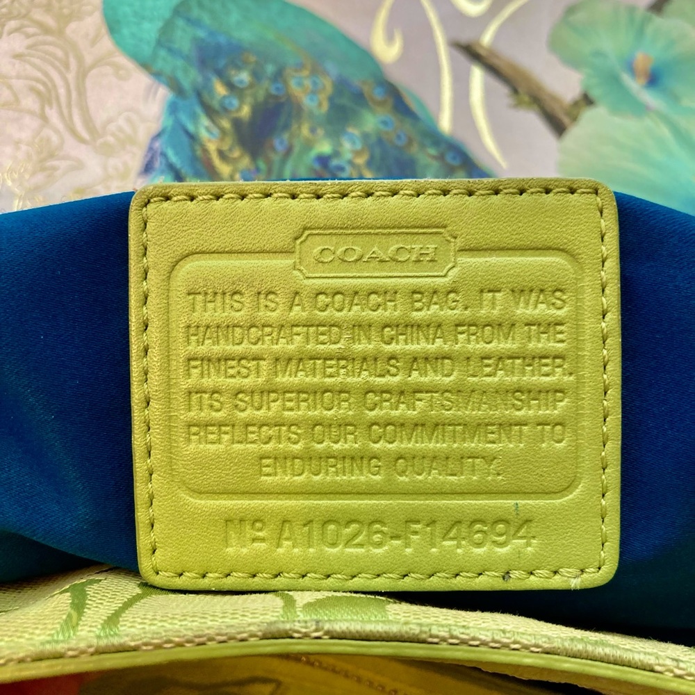 Coach Tote, Hobo and Bigger Wristlet. Brilliant Lime Green!